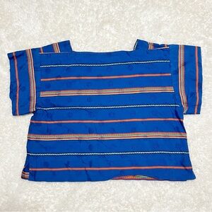 Vintage Neiman Marcus Cotton Croppd Boxy Womens Top Size 4